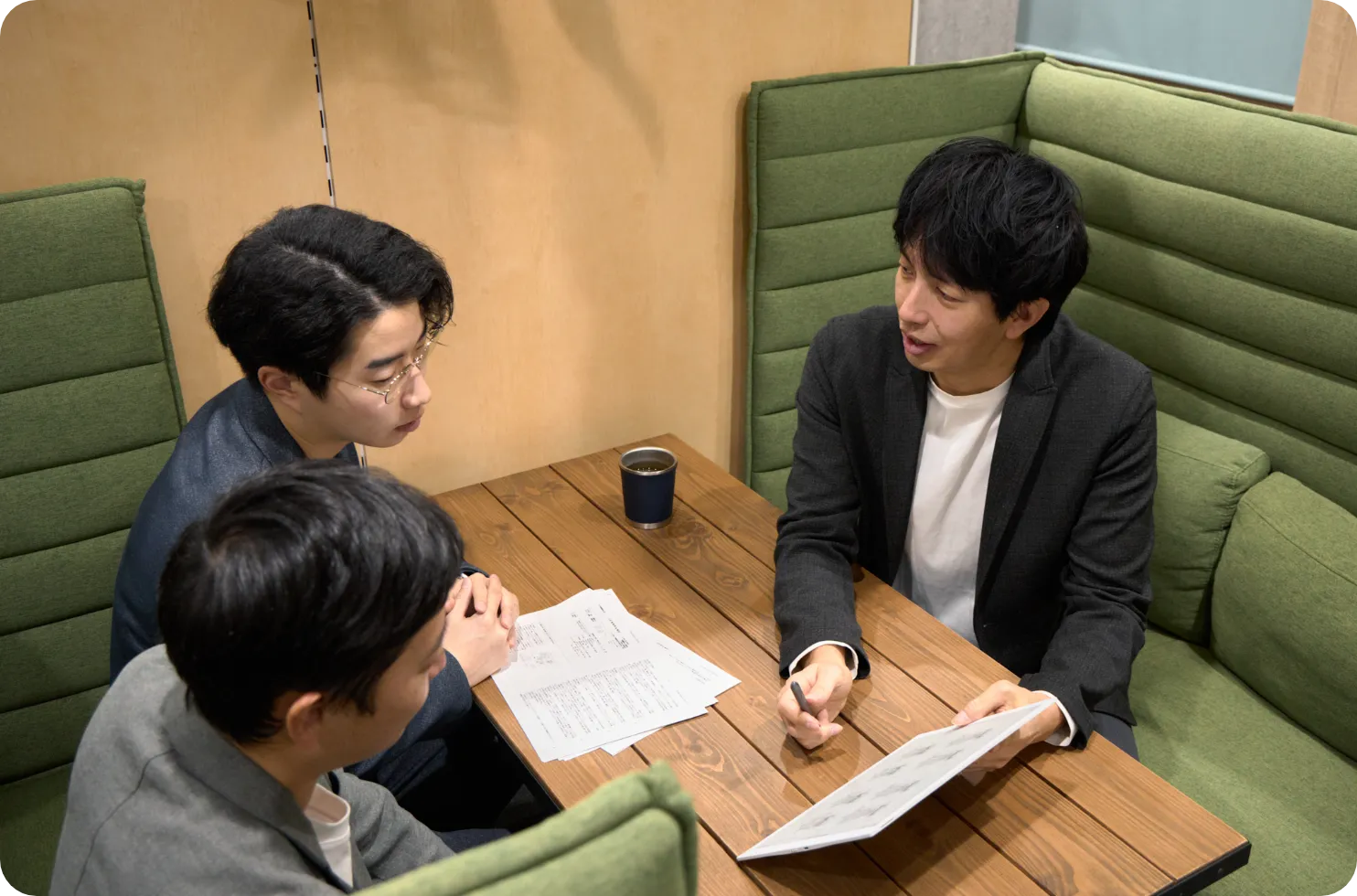 入念な発明検討会(発明者面談)